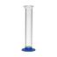 标有刻度的量筒，聚甲基戊烯，蓝色聚丙烯底座，50ml容量