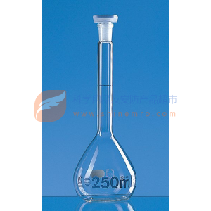 容量瓶，BLAUBRAND®, A级，10 ml，宽颈，Boro 3.3, NS 10/19 玻璃瓶塞